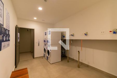 Área comum - Lavanderia de kitnet/studio para alugar com 1 quarto, 20m² em Vila Gomes Cardim, São Paulo