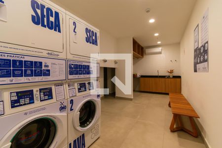 Área comum - Lavanderia de kitnet/studio para alugar com 1 quarto, 20m² em Vila Gomes Cardim, São Paulo