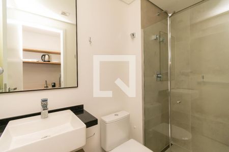 Banheiro de kitnet/studio para alugar com 1 quarto, 20m² em Vila Gomes Cardim, São Paulo
