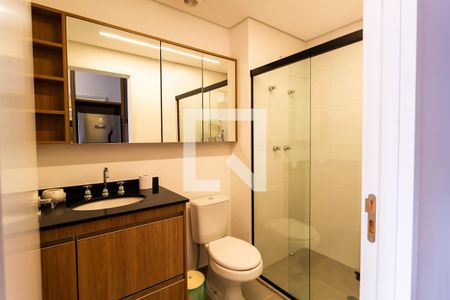 Banheiro de kitnet/studio à venda com 1 quarto, 27m² em Perdizes, São Paulo