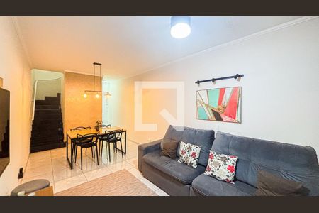 Sala - Sala de Jantar de casa à venda com 3 quartos, 110m² em Vila Homero Thon, Santo André