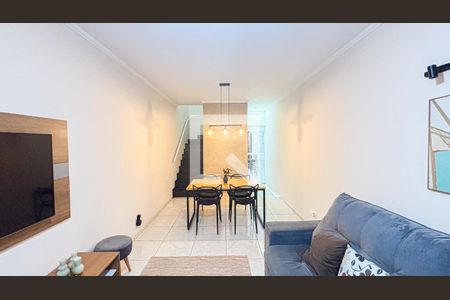 Sala - Sala de Jantar de casa à venda com 3 quartos, 110m² em Vila Homero Thon, Santo André