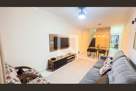 Sala - Sala de Jantar de casa à venda com 3 quartos, 110m² em Vila Homero Thon, Santo André