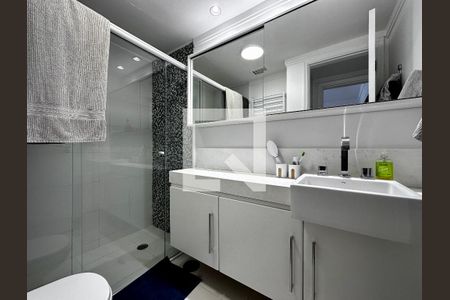 Banheiro Suíte de apartamento à venda com 1 quarto, 34m² em Brooklin Novo, São Paulo