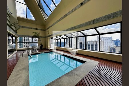 Piscina de apartamento à venda com 1 quarto, 34m² em Brooklin Novo, São Paulo