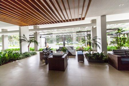 Hall social de apartamento à venda com 1 quarto, 50m² em Centro Empresarial Tamboré, Santana de Parnaíba