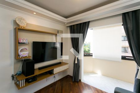 sala  de apartamento à venda com 3 quartos, 74m² em Panamby, São Paulo