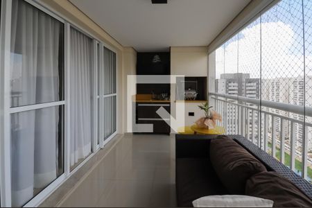 Varanda gourmet de apartamento à venda com 3 quartos, 123m² em Baeta Neves, São Bernardo do Campo