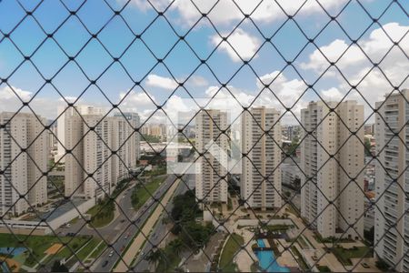 Varanda gourmet - vista de apartamento à venda com 3 quartos, 123m² em Baeta Neves, São Bernardo do Campo