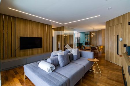 Sala de apartamento à venda com 3 quartos, 118m² em Vila Sonia, São Paulo