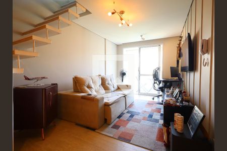 Sala de apartamento à venda com 1 quarto, 66m² em Panamby, São Paulo