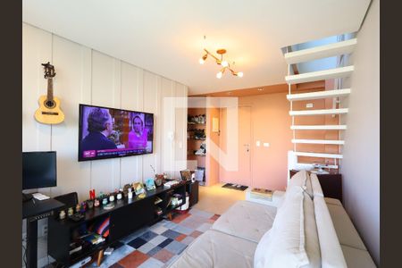 Sala de apartamento à venda com 1 quarto, 66m² em Panamby, São Paulo