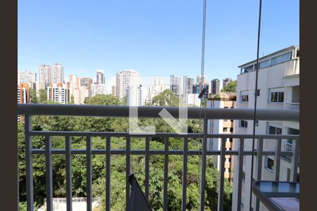 Vista da Varanda da Sala de apartamento à venda com 1 quarto, 66m² em Panamby, São Paulo