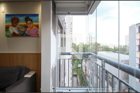 Varanda da Sala de apartamento para alugar com 2 quartos, 45m² em Vila Andrade, São Paulo
