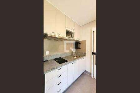 Cozinha de kitnet/studio para alugar com 1 quarto, 17m² em Cidade Universitária, Campinas