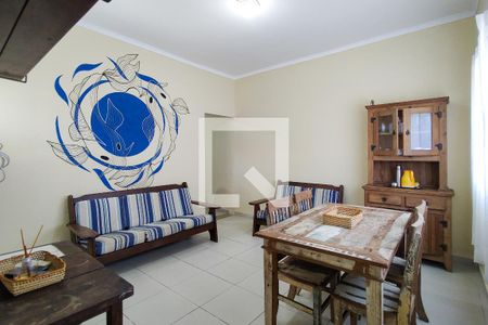 Sala de casa de condomínio para alugar com 2 quartos, 85m² em Canto do Forte, Praia Grande
