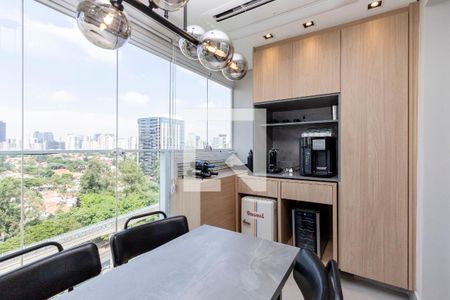 Varanda Sala de apartamento à venda com 1 quarto, 30m² em Cidade Monções, São Paulo