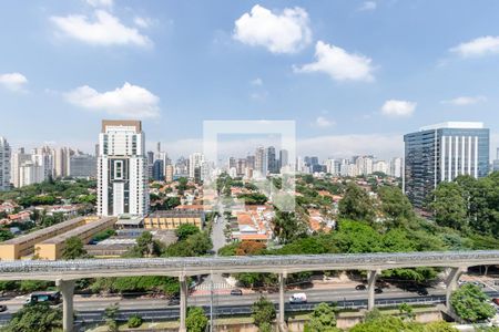 Vista da Varanda de apartamento à venda com 1 quarto, 30m² em Cidade Monções, São Paulo