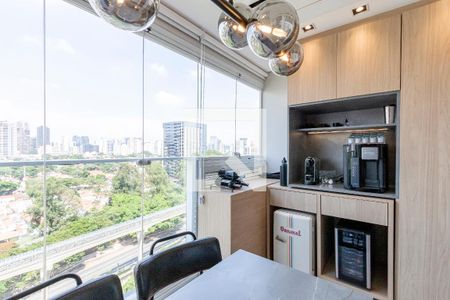 Varanda Sala de apartamento à venda com 1 quarto, 30m² em Cidade Monções, São Paulo