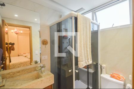 Banheiro da Suíte de apartamento à venda com 3 quartos, 85m² em Centro, São Bernardo do Campo