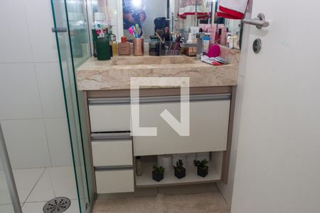 Banheiro da Suíte de apartamento à venda com 3 quartos, 96m² em Vila Campo Grande, São Paulo