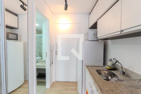 Cozinha de kitnet/studio para alugar com 1 quarto, 22m² em Consolação, São Paulo