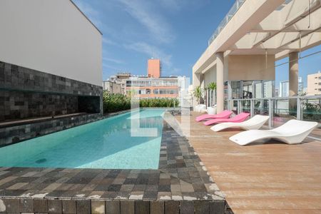 Área comum - Piscina de kitnet/studio para alugar com 1 quarto, 22m² em Consolação, São Paulo
