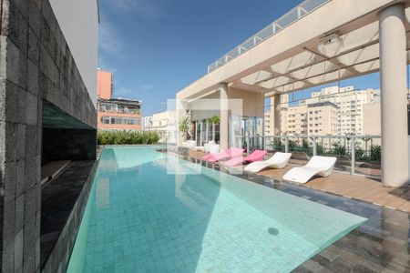 Área comum - Piscina de kitnet/studio para alugar com 1 quarto, 22m² em Consolação, São Paulo