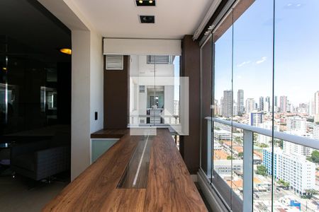 Varanda da Sala de apartamento à venda com 1 quarto, 50m² em Vila Gomes Cardim, São Paulo