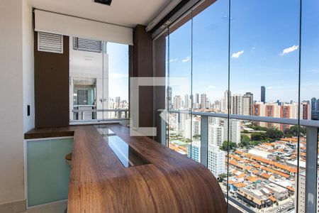 Varanda da Sala de apartamento à venda com 1 quarto, 50m² em Vila Gomes Cardim, São Paulo