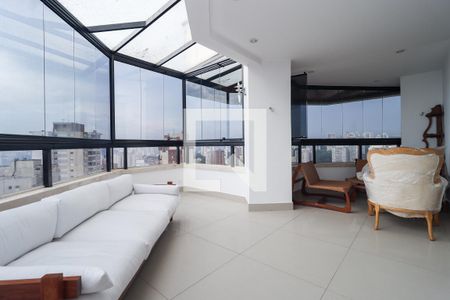 Varanda da Sala de apartamento para alugar com 5 quartos, 876m² em Vila Andrade, São Paulo