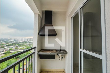 Varanda da Sala de apartamento para alugar com 2 quartos, 58m² em Utinga, Santo André