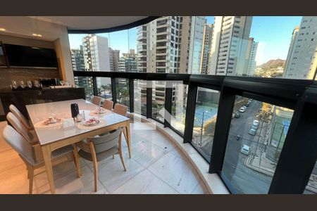 Varanda gourmet de apartamento à venda com 4 quartos, 261m² em Belvedere, Belo Horizonte