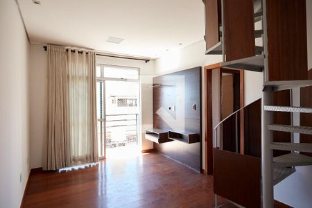 Sala  de apartamento à venda com 3 quartos, 135m² em União, Belo Horizonte