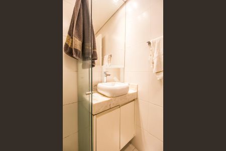Banheiro da Suíte de apartamento à venda com 1 quarto, 52m² em Bethaville I, Barueri