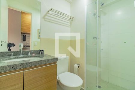 Banheiro de kitnet/studio para alugar com 1 quarto, 20m² em Vila Clementino, São Paulo