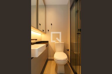 Banheiro de kitnet/studio à venda com 1 quarto, 25m² em Cerqueira César, São Paulo