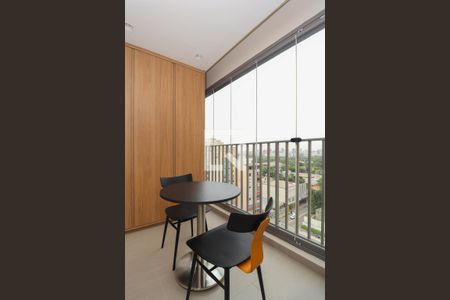 Varanda da Sala de kitnet/studio à venda com 1 quarto, 25m² em Cerqueira César, São Paulo