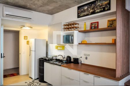 Cozinha  de kitnet/studio à venda com 1 quarto, 37m² em Menino Deus, Porto Alegre