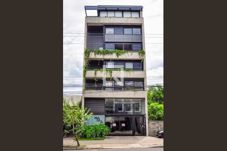 Fachada de kitnet/studio à venda com 1 quarto, 37m² em Menino Deus, Porto Alegre