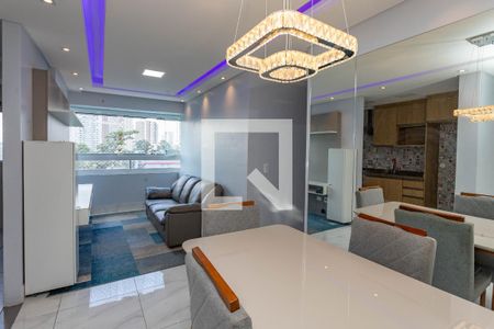 Sala  de apartamento à venda com 3 quartos, 80m² em Centro, Diadema