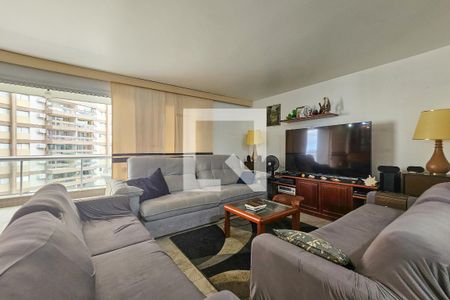 Sala de apartamento para alugar com 3 quartos, 180m² em Pitangueiras, Guarujá