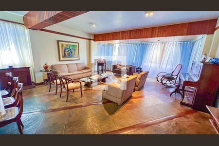 Sala de apartamento à venda com 4 quartos, 214m² em Carmo, Belo Horizonte