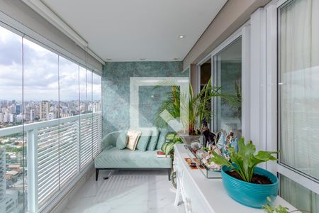 Varanda/Cozinha de kitnet/studio à venda com 1 quarto, 33m² em Brooklin, São Paulo