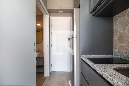 Cozinha de apartamento à venda com 1 quarto, 20m² em Santo Amaro, São Paulo