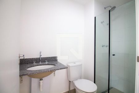 Banheiro Social de kitnet/studio à venda com 1 quarto, 27m² em Cidade Monções, São Paulo