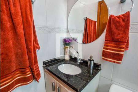 Banheiro da Suíte de apartamento à venda com 3 quartos, 166m² em Vila Eldizia, Santo André