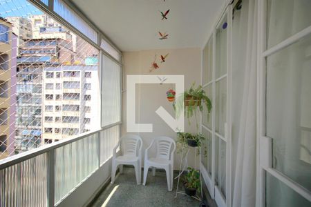 Varanda da Sala de apartamento à venda com 3 quartos, 150m² em Centro, Belo Horizonte