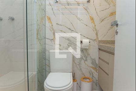 Banheiro de kitnet/studio à venda com 1 quarto, 25m² em Perdizes, São Paulo