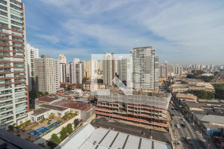 Vista da Sacada da Sala de apartamento à venda com 1 quarto, 28m² em Vila Romana, São Paulo